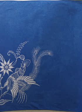 贵州蜡染方巾设计定制图案制作加工染色手工植物染非遗布艺厂家