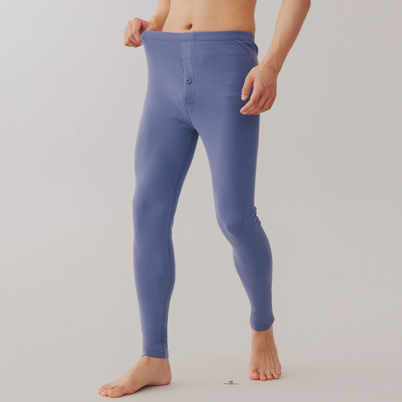 290g磨毛棉保暖裤男秋冬薄绒暖腿裤7A抗菌厚棉中腰秋裤加厚棉毛裤