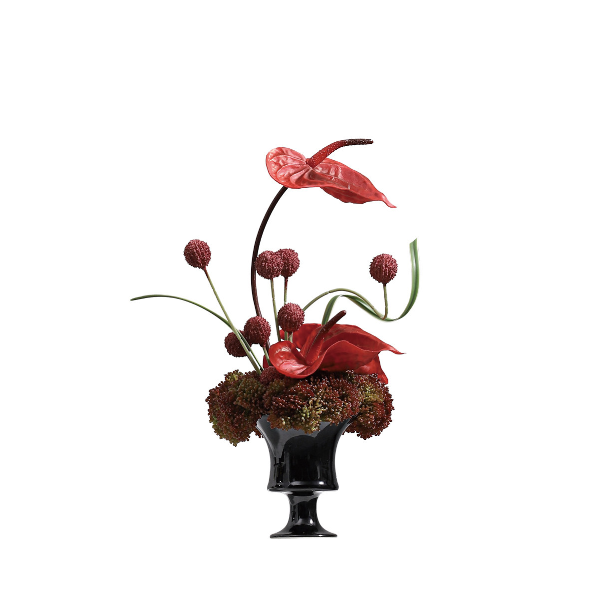 花小只 红色系商业小花艺绯梦 样板间茶几床头柜梳妆台高级感摆件,淘宝优惠券,粉丝福利购,淘宝优惠卷