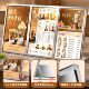 Menu display sign stainless steel A4 table card triple table sign
