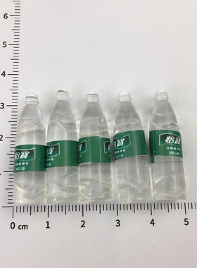 仿真矿泉水迷你便利店瓶子树脂立体小酒瓶手工材料饰品小配件