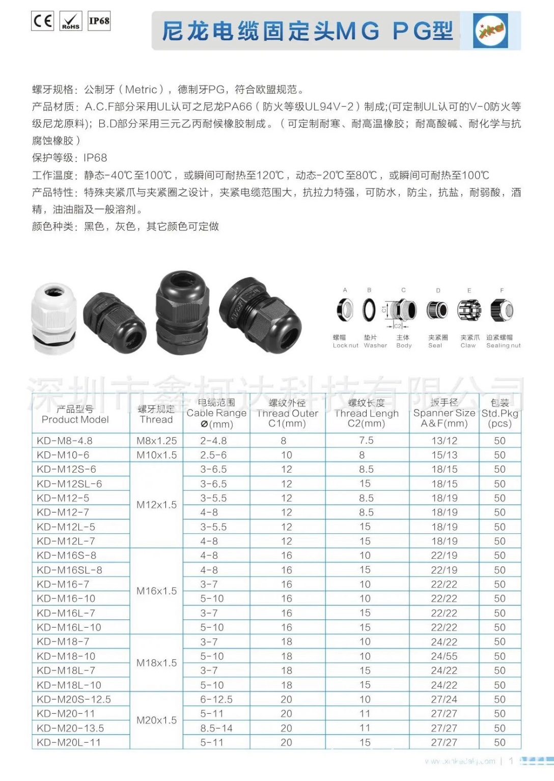 电焊机输入线锁头电缆线卡头M22/PG16/PG13.5M20M18头焊机配件 - 图1