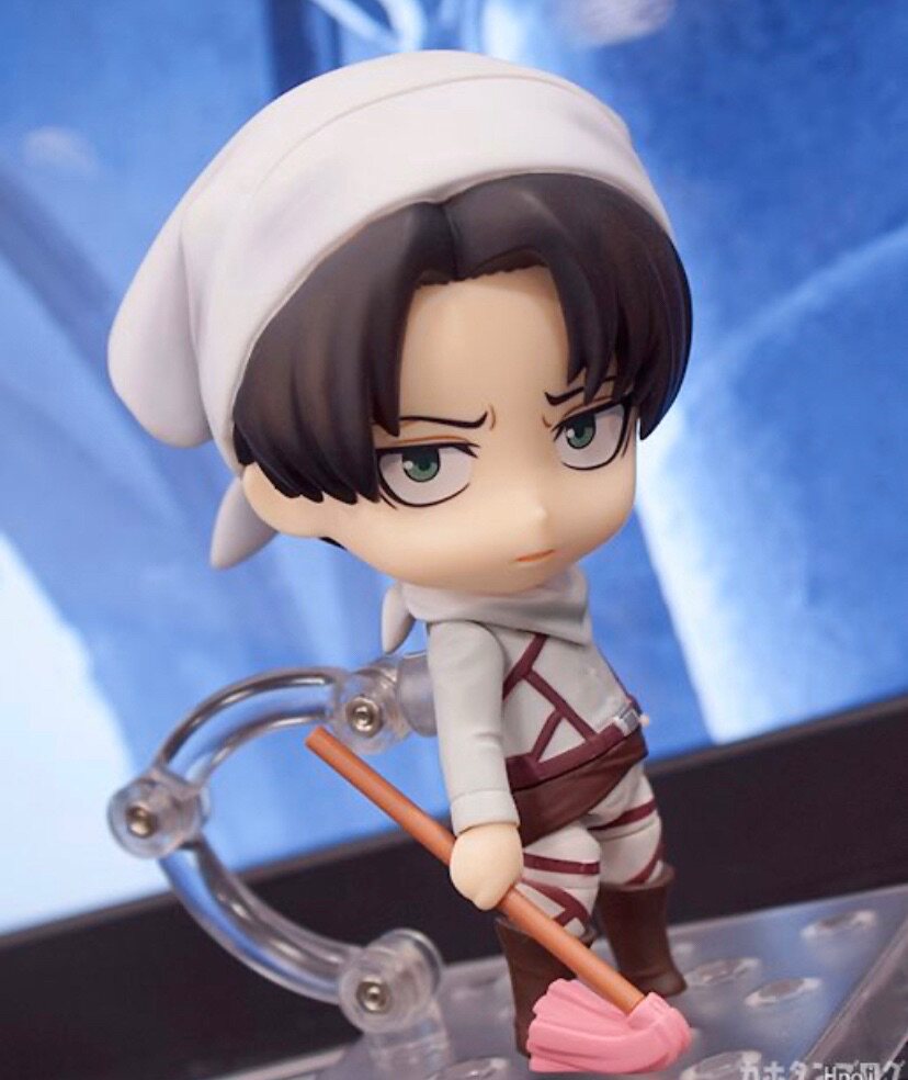 cc正版日本现货 gsc 粘土人 兵长 利威尔扫除 手办