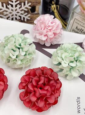 仿真绣球花 绢花假花 diy手工花环材料 家居客厅婚庆背景墙装饰