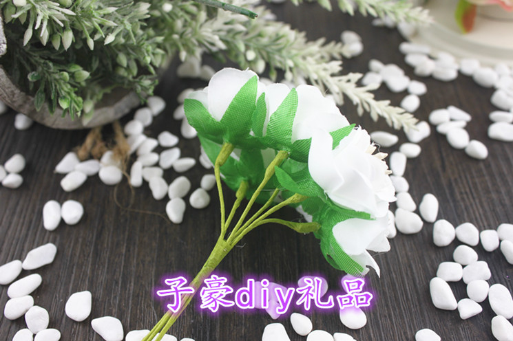 新款DIY花环头饰发饰配件精致小花芯茶梅一束6朵手工制作花艺材料 - 图2