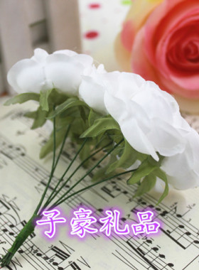 婚庆茶玫diy仿真婚庆糖果礼盒花
