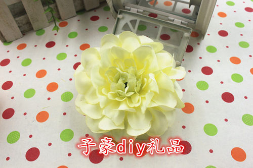 2016新款假花仿真花 小芍药 绢花 菊花头饰花头diy饰品配件装饰花 - 图2