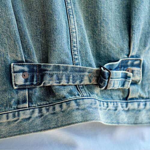 老芬staph日本进口丹宁面料洗水造旧牛仔夹克 1ST TYPE DENIM JKT - 图1