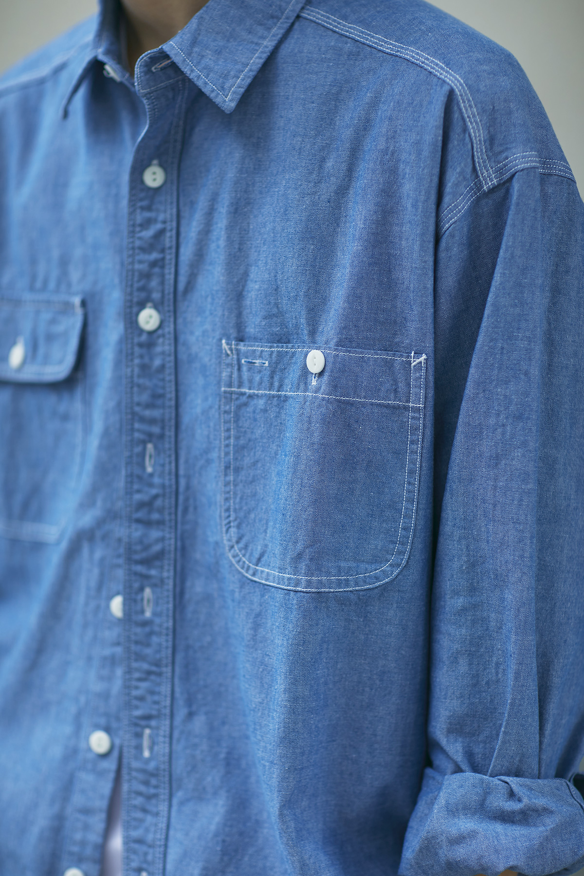 老芬 staph 日本进口面料重磅重工口袋衬衣青年布衬衫 dcdt余文乐,淘宝优惠券,粉丝福利购,淘宝优惠卷