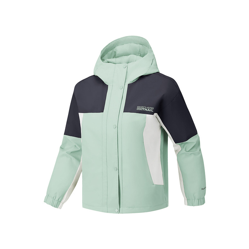 Skechers斯凯奇新款女士秋冬季宽松舒适梭织裥棉连帽外套P126W043,淘宝优惠券,粉丝福利购,淘宝优惠卷