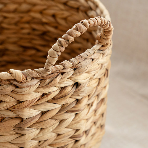 轻奢草编脏衣篮洗衣篮脏衣服收纳筐家用衣篓装放衣服脏衣篓收纳桶 - 图2