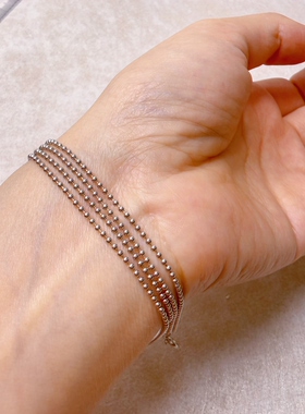 意大利进口 925银项链专柜品质  超长99cm 可任意搭配 毛衣链A482