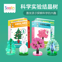 Science Experiments Children Puzzle Toys Christmas Paper Trees Flowering Crystallized Trees Will Grow Crystal Magic Trees Hot Sell