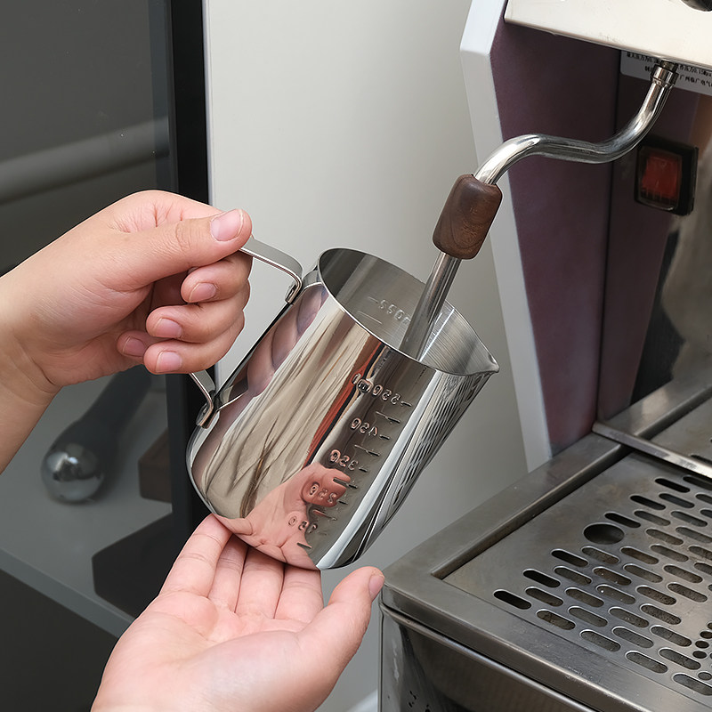 拉花杯不锈钢奶泡杯加厚咖啡拉茶壶花式咖啡奶茶店用品尖嘴拉花缸,淘宝优惠券,粉丝福利购,淘宝优惠卷