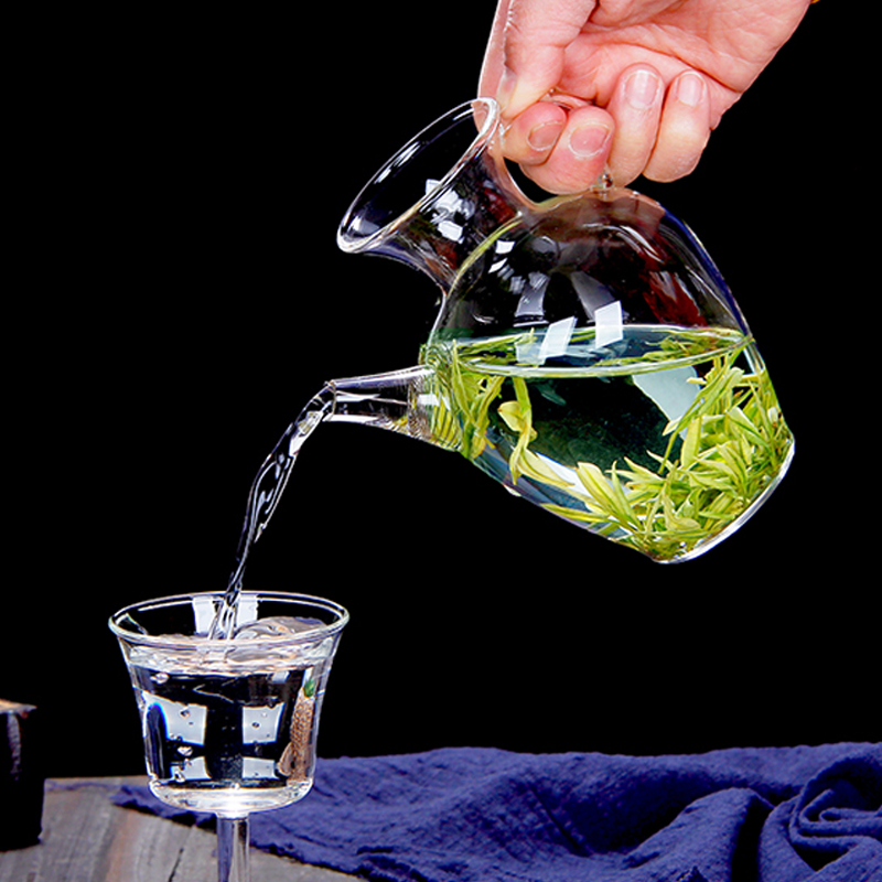 透明仿宋玻璃茶壶泡绿茶专用壶茶具小号泡茶冷水壶泡茶器家用单壶