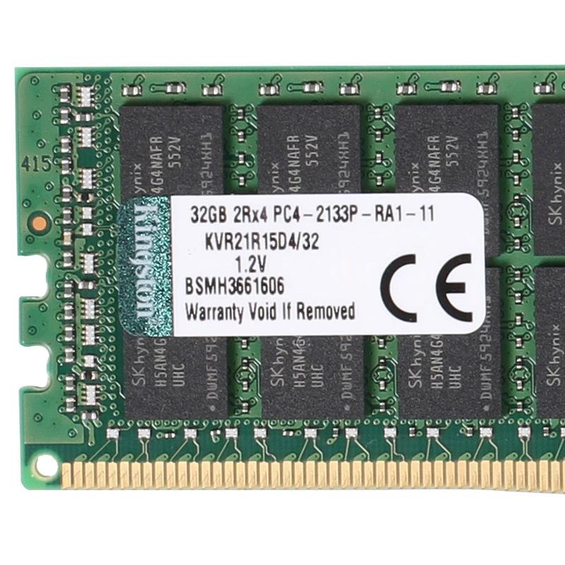 Kingston/金士顿DDR4 32G 2400 RECC REG服务器工作站电脑内存条 单条32GB 兼容2133 超微戴尔浪潮曙光 - 图2