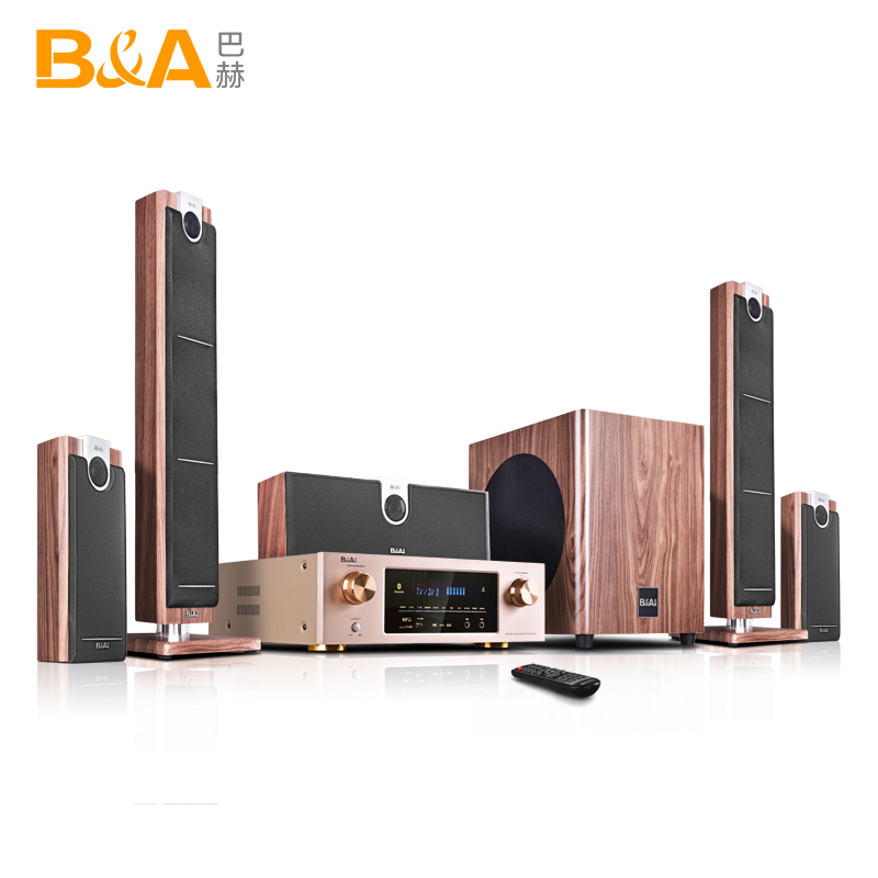 歌 K 电视 HIFI 家庭影院音响套装无线家用客厅环绕音箱 5.1 木质 C5 巴赫 歌 K 电视 HIFI 家庭影院音响套装无线家用客厅环绕音箱 5.1 木质 C5 巴赫