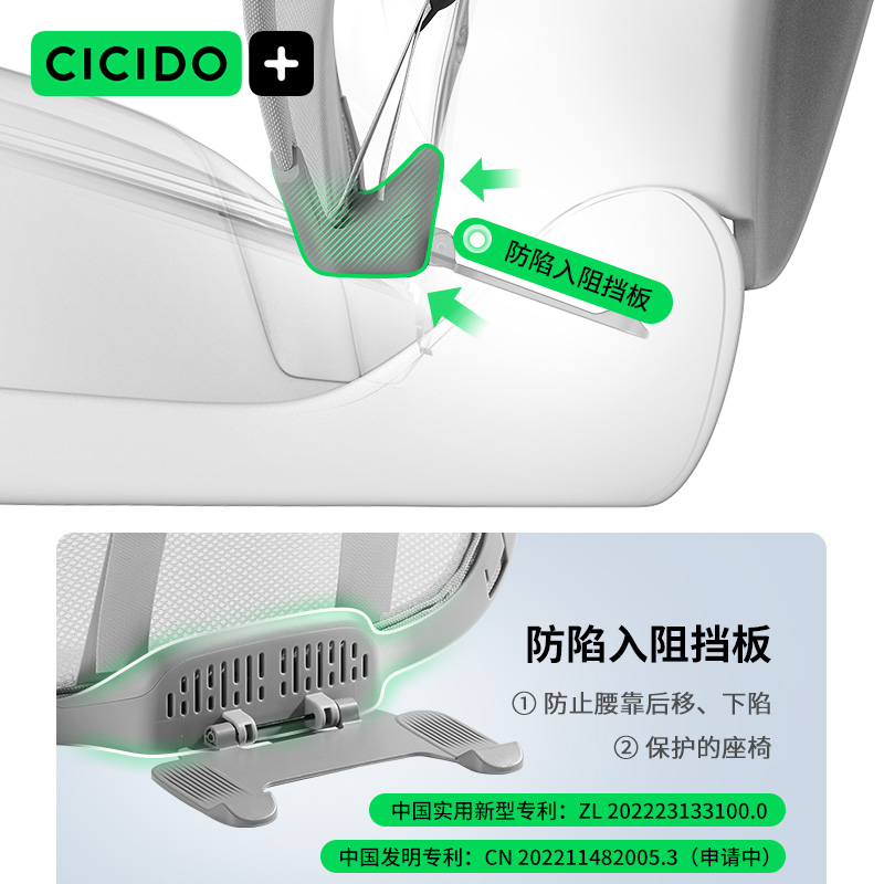 CICIDO汽车腰靠车载靠垫透气护腰坐靠垫背支撑车用车载驾驶座腰托 - 图1