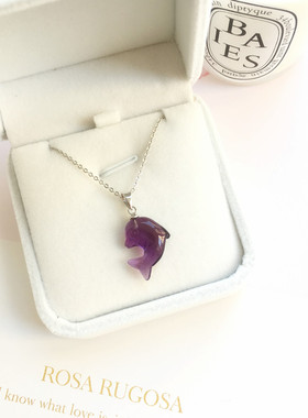 天然水晶手工雕刻小动物玛瑙吊坠