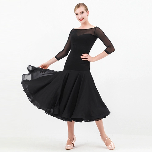 Emy Dance Service National Standard Dance Dress Long High -end High -end High -End Waltz Performance Service Женская современная танцевальная юбка Новая