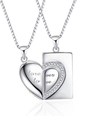 配饰925潮流永爱吊坠纯银情侣心