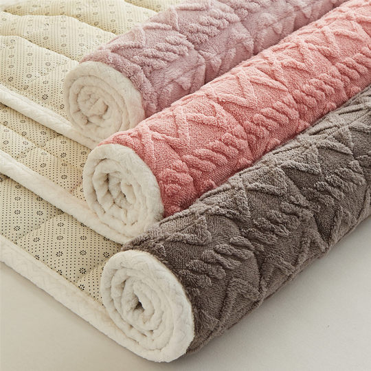 冬季保暖床垫软垫牛奶绒床盖床褥子学生宿舍褥垫加绒床单被褥铺底