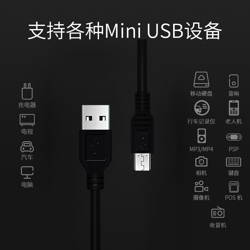 适用宽恩老式安卓数据线大头老款宽头宽口快充电带充电头T型口usb