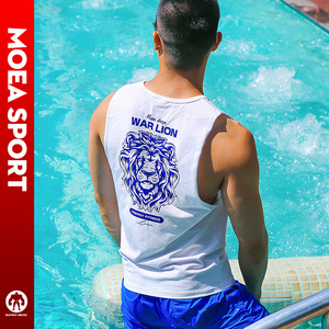 男士潮牌宽松运动背心