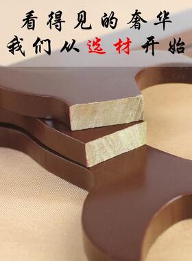 瓷盆架玉器架展示架子木头底座支架木雕工艺品摆件圆形实木托架