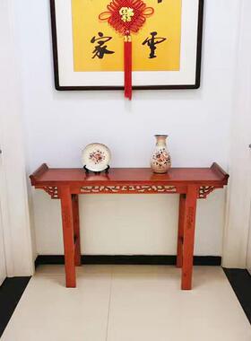 仿古供桌供台实木翘头条案香几新款中式贡品 台客厅财神桌子