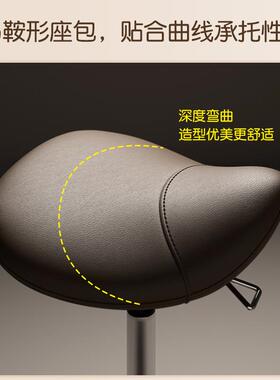美容美发凳子滑轮旋转升降发型师大工凳美甲店理发店转椅发廊