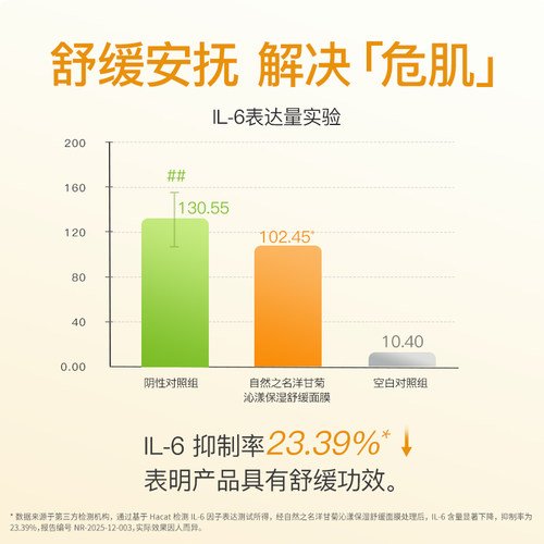 【现货速发】自然之名洋甘菊面膜补水保湿舒缓精华正品旗舰店 - 图3