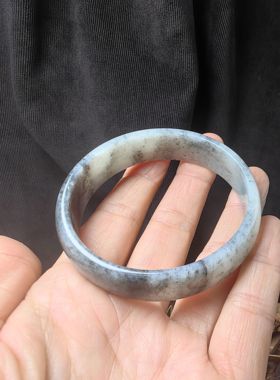 新疆和田玉青花墨玉平安镯60