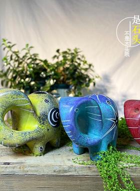 非洲特色手工艺肥皂石雕刻摆件