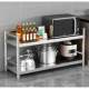 Compartmental storage cabinet countertop storage pot rack