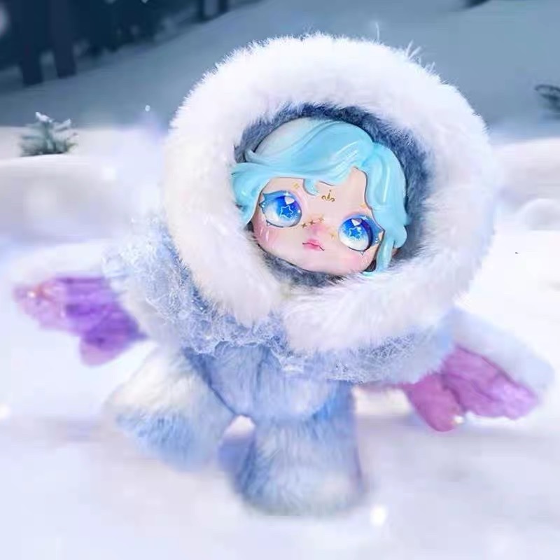 正版DUMIA雪迹密语搪胶毛绒盲盒潮玩手办可动玩偶公仔女生礼物-图0