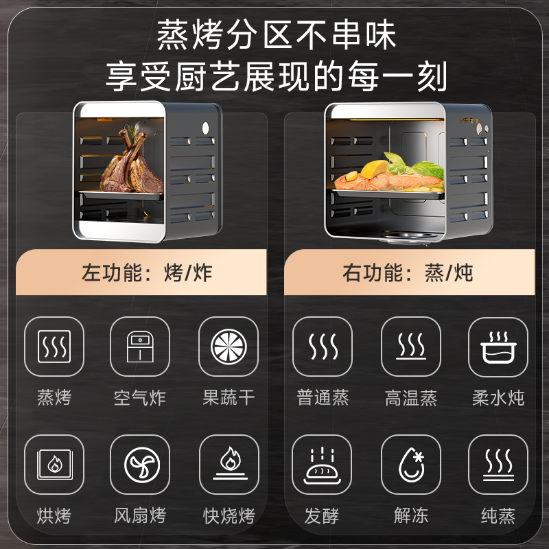 Gujia smoke stove, steamer, steamer and grill all in one