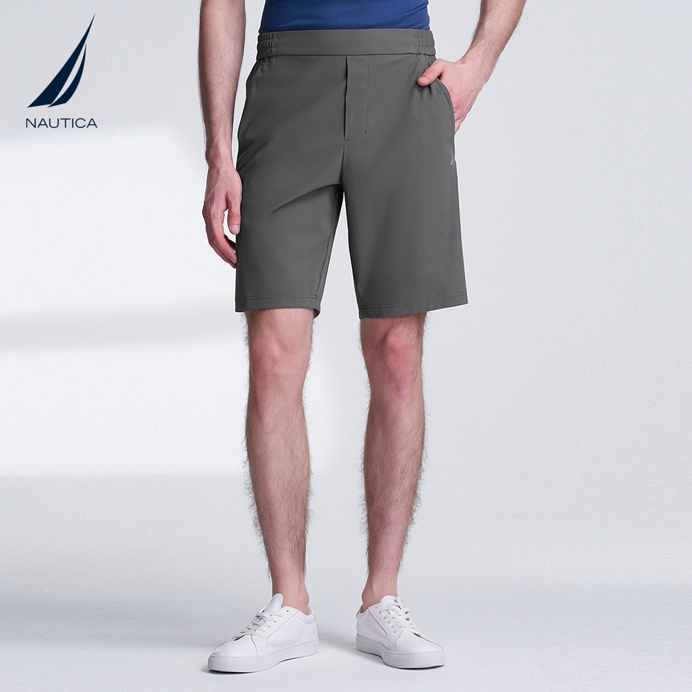 NAUTICA/诺帝卡男装24夏季新品凉感带弹柔软松紧腰休闲短裤BO4210 - 图1