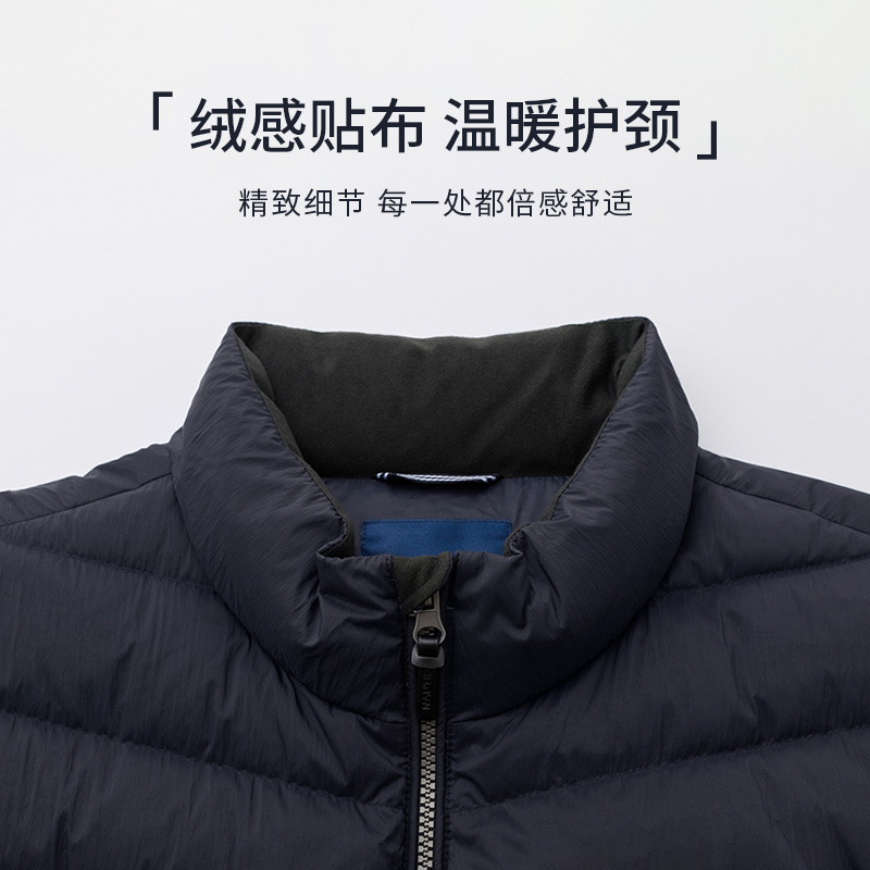 NAUTICA/诺帝卡男装秋冬商务休闲轻型白鸭绒保暖薄羽绒服男-图2