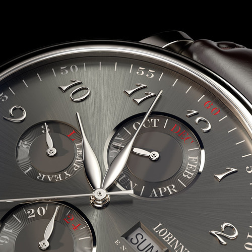 罗宾尼正品男士手表男防水机械表真皮商务全自动机械表名牌大表盘 - 图1