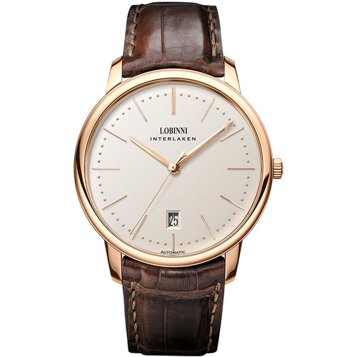 罗宾尼品牌官方正品手表男士全自动机械表皮带商务男表超薄十大 - 图3