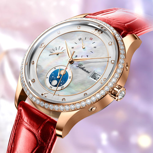 罗宾尼女士手表女名牌正品机械表女轻奢新款品牌贝母女表小众女款 - 图1