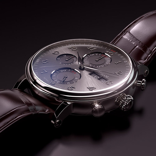 罗宾尼正品男士手表男防水机械表真皮商务全自动机械表名牌大表盘 - 图2