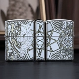 Zhibao Подлинная Zippo более легкая броня версии королевского возвращения Zodiac Tiger Head American Gift Zppo