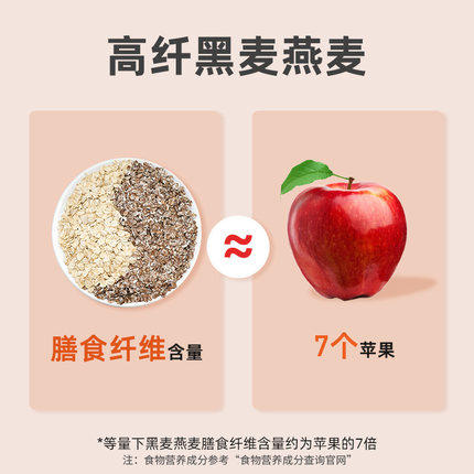 【U先直播福利】西麦高纤黑麦谷物燕麦片450g无添加蔗糖早餐麦片