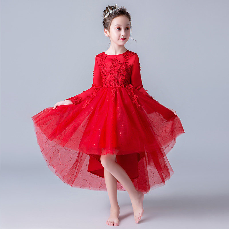 2025新款气质白色蓬蓬纱女童公主裙主持人花童礼服儿童演出服高贵,淘宝优惠券,粉丝福利购,淘宝优惠卷