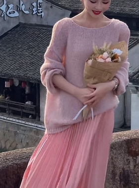编织舒芙蕾高档超幼真丝马海毛