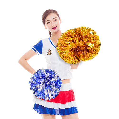 啦啦操花球拉拉队手花花球啦啦队手拿花小学生舞蹈演出道具彩球 - 图3