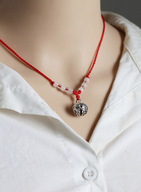 潮酷铃铛项链男女款百搭个性吊坠