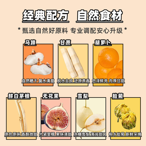 马蹄竹蔗茅根雪梨水茶包夏日广式甜凉茶材料包夏季冷泡茶袋泡茶 - 图1